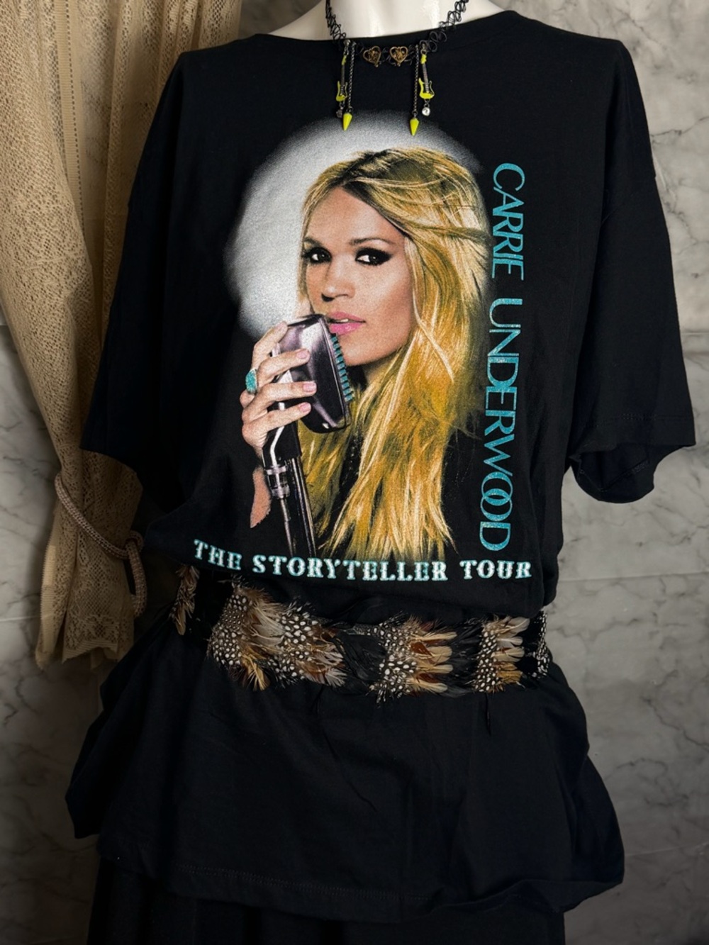 Carrie Underwood 2016 Storyteller Tour T XL Graphic Band Tee Country Concert